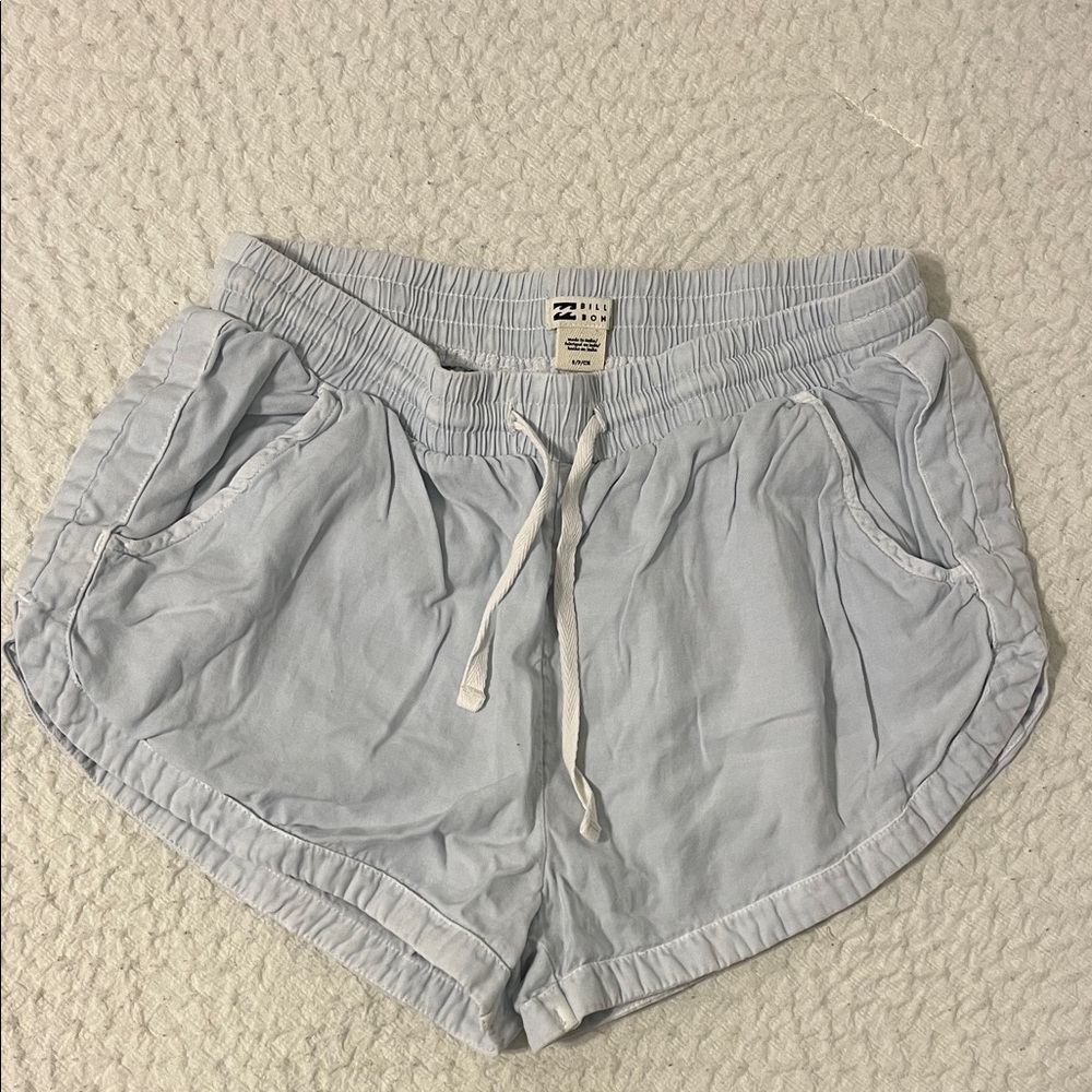 Billabong Light Blue Women's Drawstring Shorts